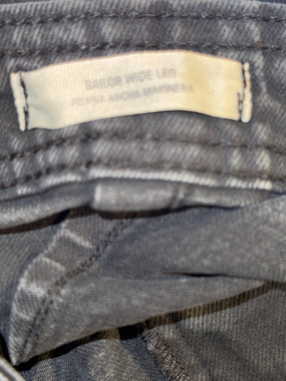 Universal Thread Sailor Wide Leg High Rise washed black jeans Sz 4 - Picture 6 of 10